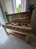4ft Cedar Mud Kitchen ( SANDED ONLY)